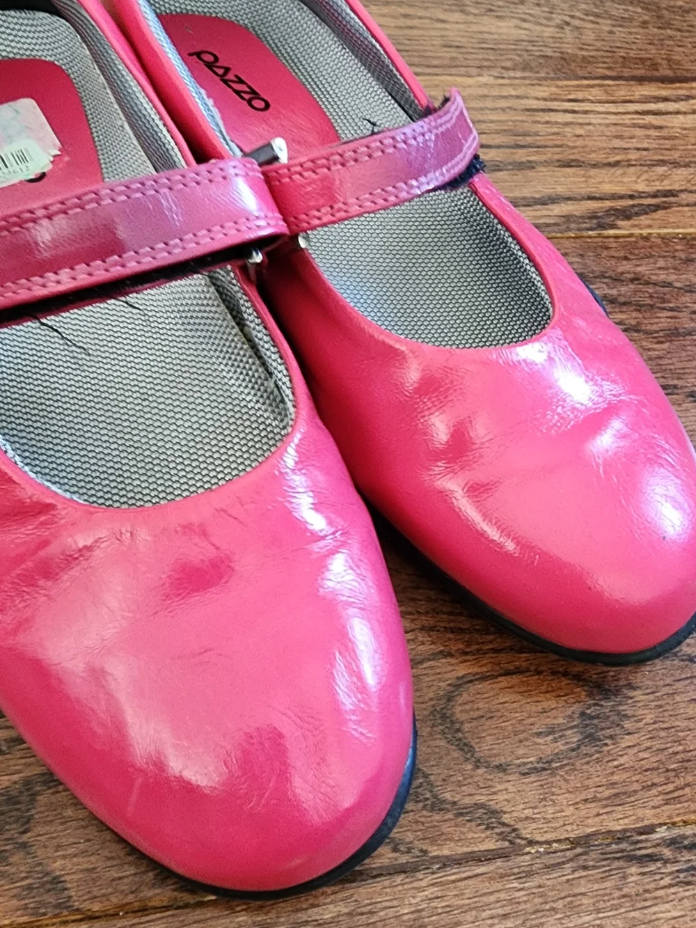 Pazzo Pink Patent Leather Mary Jane Flats Women Sz 6 Barbiecore Vintage Casual